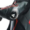 Dainese AUDAX D-ZIP 1PC PERF závodní kombinéza černá/fluo-červená vel.54